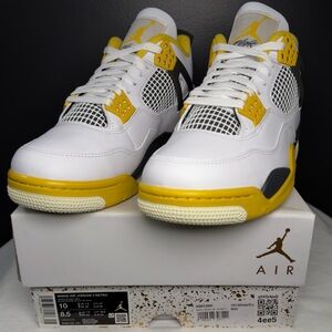 Air Jordan 4 Retro “Vivid Sulfur” – AQ9129-101 – Size 8.5M|10W